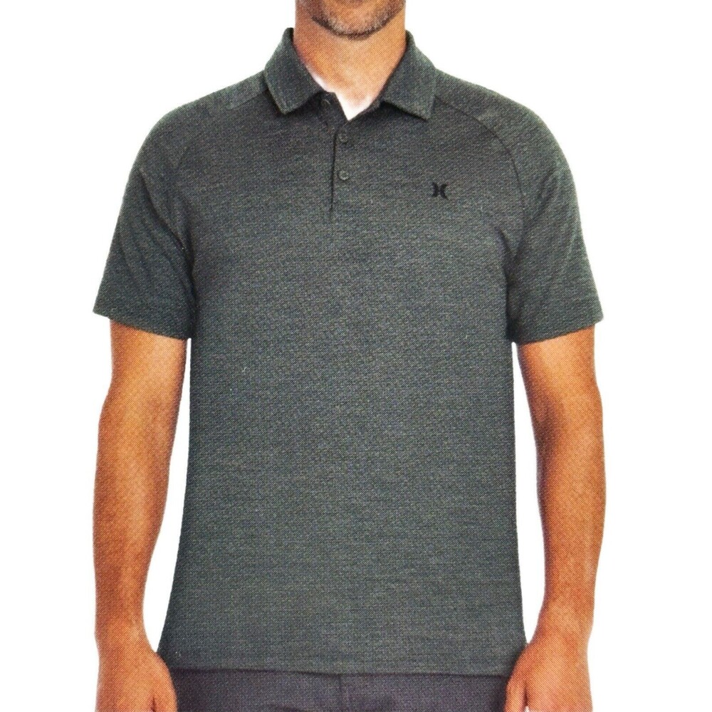 Men’s HURLEY  Short Sleeves Plolo Shirt Green XL Polyester  Elastana Regular Fit